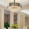 Living Room Dining Room Modern Minimalist Circular Chandelier Glass Pendant Light