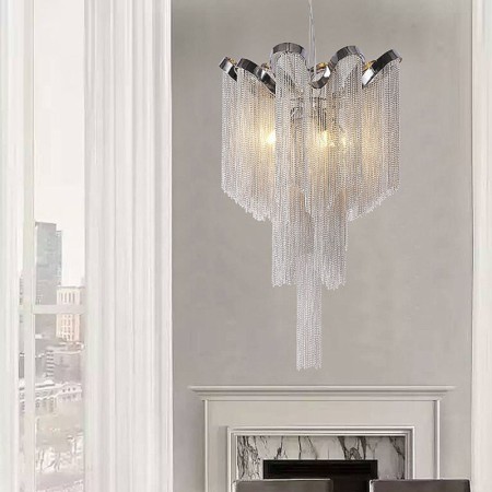 Bedroom Living Room Modern Elegant Tassel Pendant Light