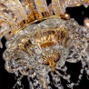 Bedroom Living Room Study Luxury Crystal Chandelier Golden European Threaded Arm Ceiling Light