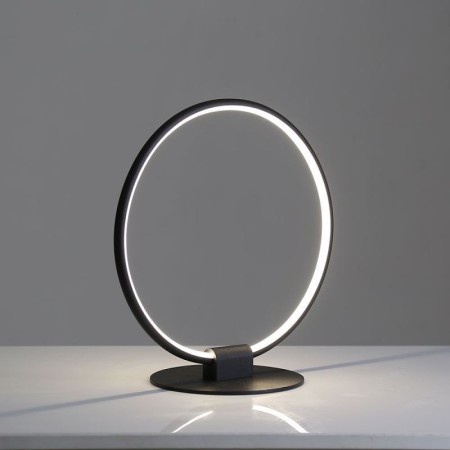 LED Nightstand Lamp for Bedroom Modern Circle Table Lamp