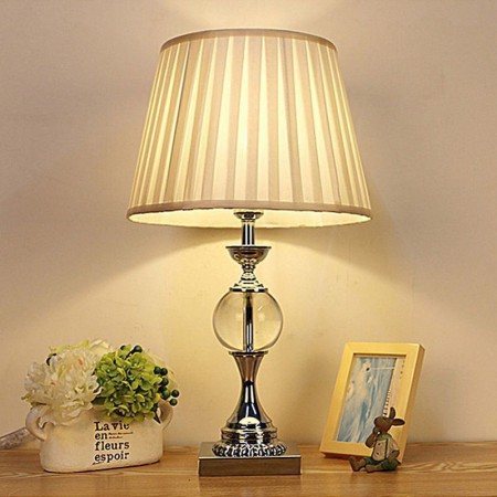 Bedroom Study Desk Lamp American Style Glass Table Lamp