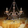 European Crystal Chandelier Elegant Pendant Light Bedroom Living Room
