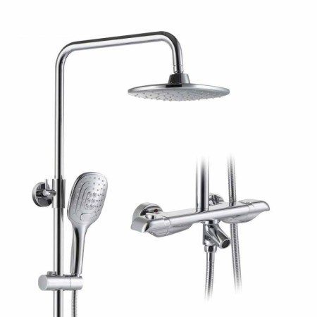 Optional Thermostatic Shower Faucet System 10" Top Sprayer Shower Set Chrome/Black/Gold