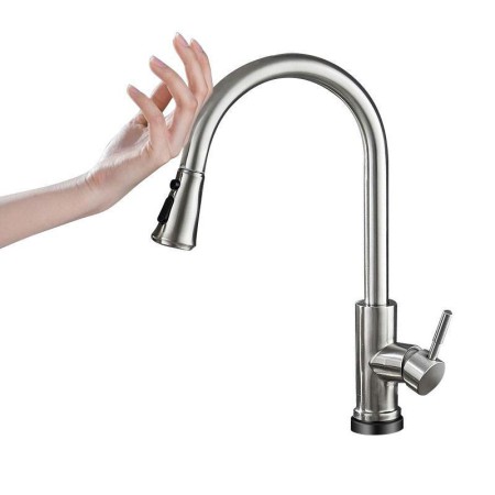 Stainless Steel Kitchen Tap With Touch Switch Modern Touch Sensor Kitchen Faucet