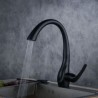 Touch Kitchen Faucet Mixer Tap with Pull Out Sprayer in Black