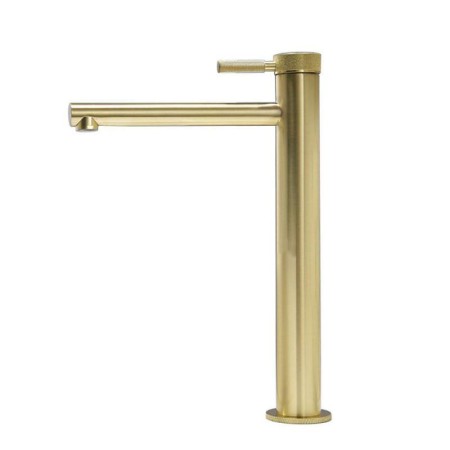 Simple Style Bathroom Basin Tap with Brushed Gold Vessel Sink Faucet