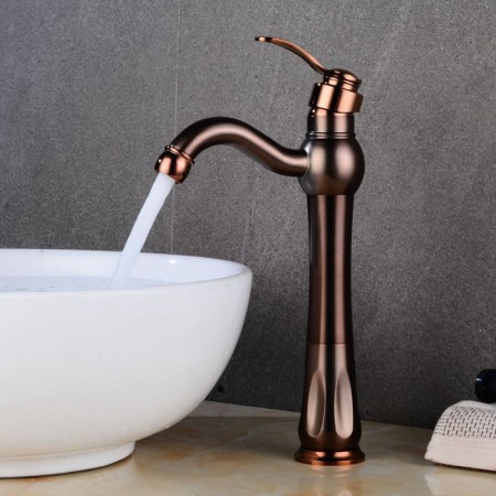 Oil Rubbed Bronze Bathroom Sink Single Faucet Mixer Tap
