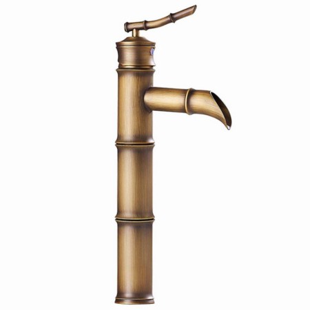 Water Pump Bathroom Faucet Bamboo Style Bathroom Faucet Antique Brass Finish Bathroom Sink Tap