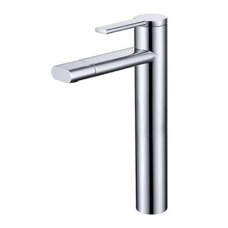 Chrome/Black Modern Bathroom Sink Faucet Rotatable Basin Tap Single Handle Tap