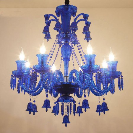 European Chandelier Ring Bells Pendant Light Bedroom Bar Crystal Ceiling Light
