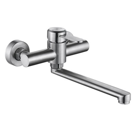Brushed Stainless Steel Kitchen Faucet Rotatable