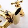Chrome/Gold Classical Clawfoot Bathtub Faucet Tub Mixer Tap with Hand Shower