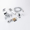 Bath Mixer Tap Set with Handshower Hot and Cold Water Wall Mounted Shower and Tub Faucet Set
