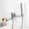 Wall Mounted Bathtub Faucet Tub Filler with Hand Shower