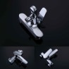Bathtub Faucet Wall Mounted Tub Tap in Chrome-Color Brass