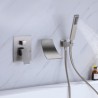 Brass Waterfall Bathtub Faucet Wall Mounted Tub Tap