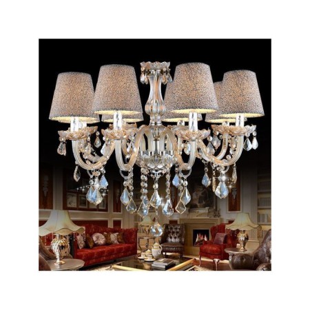 Luxurious Chandelier Lamphade Included K9 Transparent Crystal Chandelier
