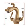 Double Handle Basin Sink Faucet Hot&Cold Tap in Antique Bronze