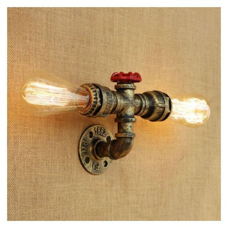 Retro Water Pipe Industrial Sconces Wall Lamp Vintage