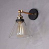 Creative Glass Funnel Single Head Wall Light by American Sconce Village