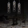 Creative Nordic Cylinder Lamp Butterfly Light Bedroom Living Room Light Glass LED Pendant Light