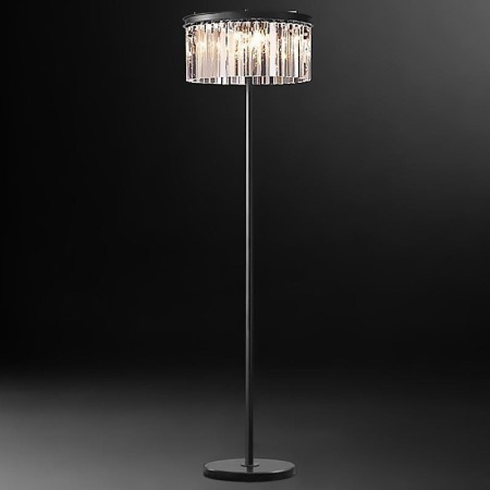 4 Light Elegant Designs Crystal Floor Lamp