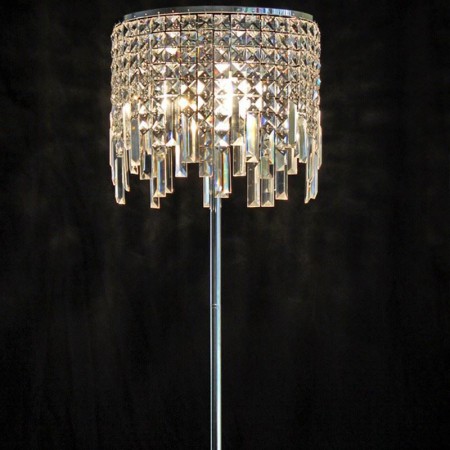 New Luxury Modern Crystal Stand Floor Lamp For Living Room Bedroom