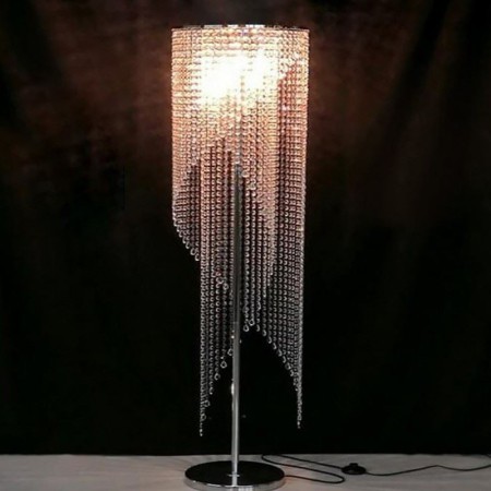 Raindrop Home Decorative K9 Crystal Lamp Floor Light Modern Standing Lighting