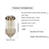 Flush Mount Ceiling Light Fixtures For Spiral Staircase Luxury Crystal Raindrop Chandeliers