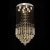 Flush Mount Ceiling Light Fixtures For Spiral Staircase Luxury Crystal Raindrop Chandeliers