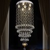 Raindrop Crystal Chandelier Large Flush Mount Ceiling Light Fixture For Entryway Foyer Staircase