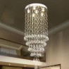 Raindrop Crystal Chandelier Large Flush Mount Ceiling Light Fixture For Entryway Foyer Staircase