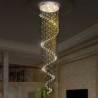 Elegant Crystal Ceiling Light Spiral Chandelier for Livingroom Hallway Stairway Foyer