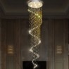 Elegant Crystal Ceiling Light Spiral Chandelier for Livingroom Hallway Stairway Foyer