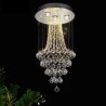For Duplex Stairs, Modern Crystal Chandelier Contemporary Elegant Ceiling Light Fixture