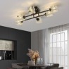 Crystal LED Ceiling Light For Living Room Bedroom Copper Ceiling Lamp