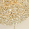 Round LED Light Bedroom Living Room Luxury LED Flush Mount Crystal Ceiling Light