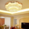 Luxury Round LED Lighting Living Room Bedroom Contemporary LED Flush Mount Crystal Ceiling Light
