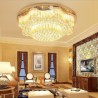 Luxury Round LED Lighting Living Room Bedroom Contemporary LED Flush Mount Crystal Ceiling Light