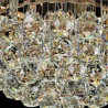 Gold LED Flush Mount Round Lighting Living Room Hotel Lobby Luxury LED Crystal Ceiling Light