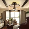 3-Light Ceiling Lighting For Entryway Foyer Wood Bead Ceiling Lamp