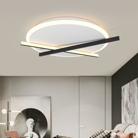 Nordic Led Ceiling Light Art Clock Design Ceiling Lamp For Living Room Bedroom