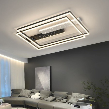 LED Star Ceiling Lamp For Living Room Bedroom Modern Rectangular Ceiling Light