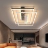 LED Star Ceiling Lamp For Living Room Bedroom Modern Rectangular Ceiling Light
