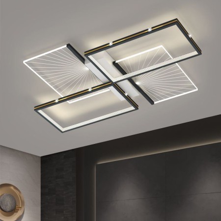 LED Flush Mount Ceiling Light For Living Room Modern Square Ceiling Lamp