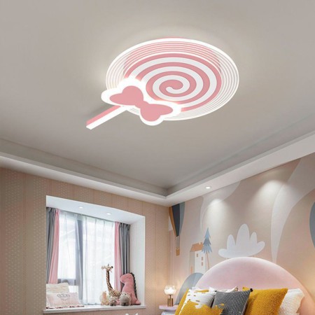 For Kindergarten Children's Bedroom, Modern Ceiling Lamp LED Lollipop Ceiling Light
