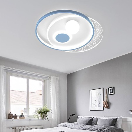 LED Circular Design Acrylic Lamp For Living Room Bedroom Modern Ceiling Light
