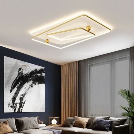 Rectangle Acrylic Modern Led Ceiling Light For Living Room Rectangle Led Ceiling Light