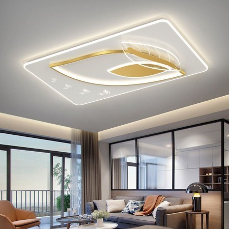 Creative LED Leaf Design Ceiling Light For Living Room Luxury Ceiling Lamp
