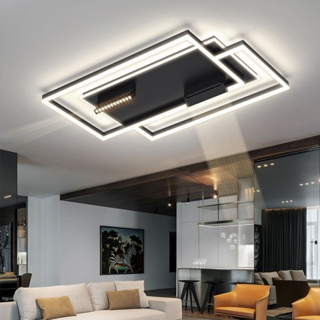 Creative Rectangular LED Ceiling Lamp For Living Room Bedroom Modern Ceiling Light